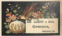 Tradecard. George Lockitt and Sons. Brooklyn.