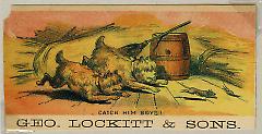 Tradecard. Geo. Lockitt & Sons. Recto.