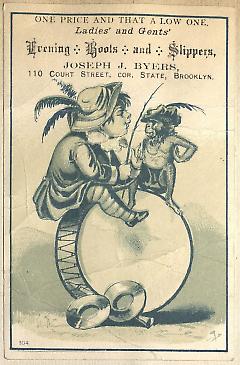 Tradecard. Joseph J. Byers. 110 Court Street. Brooklyn.