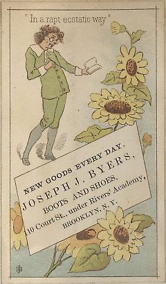 Tradecard. Joseph J. Byers. 110 Court Street. Brooklyn.