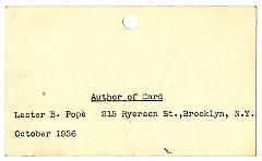 Preliminary survey of the Voorhees house prepared for the Historic American Buildings Survey.