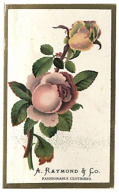 Tradecard. A. Raymond & Co. Brooklyn, NY. Recto