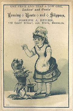 Tradecard. Joseph J. Byers. 110 Court Street. Brooklyn.