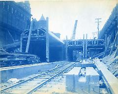 [4th Avenue subway construction site]