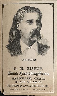 Tradecard. E.H. Bishop. 191 Flatbush Avenue and 616 Pacific Street. Brooklyn.