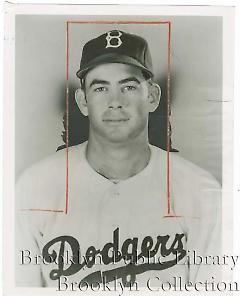 [Studio portrait of Brooklyn Dodgers pitcher Ray Moore]