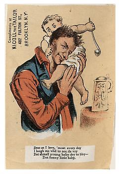 Tradecard. Nicoll the Tailor. 482 Fulton Street. Brooklyn, NY. Recto.