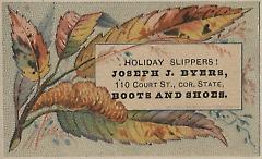 Tradecard. Joseph J. Byers. 110 Court Street. Brooklyn.