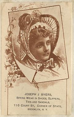 Tradecard. Joseph J. Byers. 110 Court Street. Brooklyn.