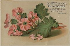 Tradecard. Goetz and Company. 81 and 83 Court Street. Brooklyn.