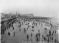 Coney Island beach and bathers