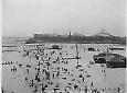 Coney Island beach and bathers