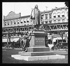 Views: Brooklyn. Various. View 039: Henry Ward Beecher statue. Date probably 1891.