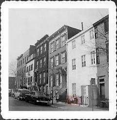 [View of north side of Middagh Street looking west from corner of Hicks Street.]