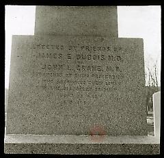 Monument to [James E. DuBois, M.D.] and [John L. Crane, M.D.], New Utrecht Church Yard