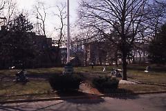 [Flag pole in front of the Navy hospital]